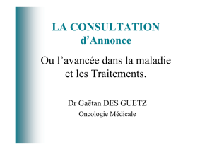 Dr Des Guetz- cancérologue