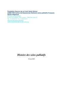 Histoire des soins palliatifs