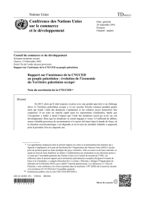 Rapport sur l`assistance de la CNUCED au peuple
