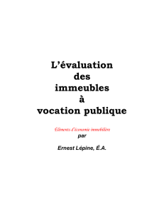 L`évaluation des immeubles à vocation publique final