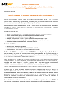 Communiqué Presse - INGERA² - constitution de l`association