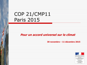 Intervention de Mme Marie JAUDET, Secretariat général COP_21
