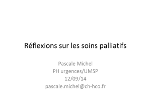 Réflexions sur les soins palliatifs