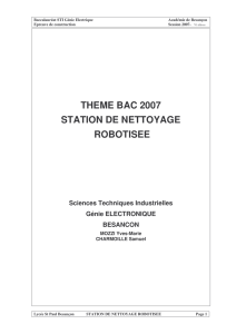 dossier technique robot aspirateur - 2007 - élèves