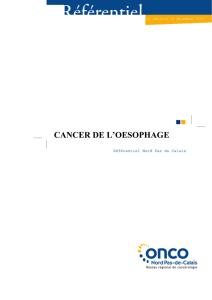 Cancer de l`oesophage - Onco Nord-Pas-de