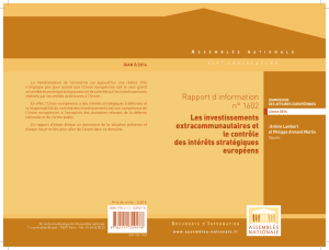 Rapport d`information n° 1602 Les investissements