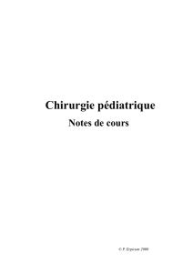 Cours de chirurgie pédiatrique 2 eme doctorat