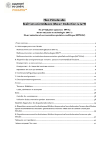 Plan d`études