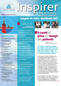 Congrès de l`ERS - Stockholm 2007