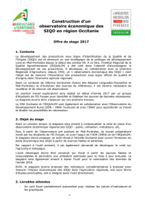 201701-projet stage SIQO - Chambre d`Agriculture Occitanie