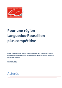 "Pour une région Languedoc-Roussillon plus compétitive", février