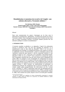 Mondialisation et mutations du travail et de l`emploi