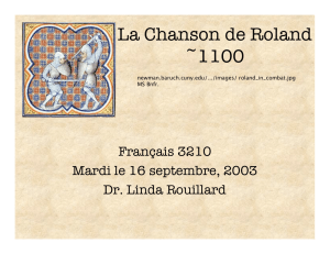 La Chanson de Roland ~1100