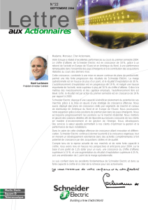 aux Actionnaires - Schneider Electric