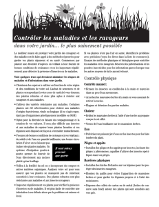 Contrôler les maladies et les ravageurs - Nature