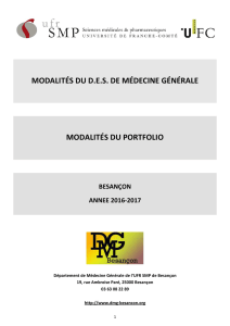 (Modalite´s DES MG et PORTFOLIO anne´e 2016