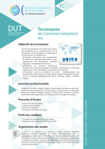 Techniques de Commercialisation - IUT Aix