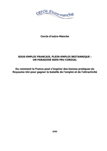 Plein emploi britannique, sous-emploi francais