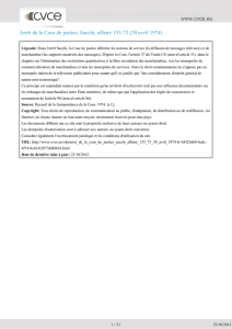 Arrêt de la Cour de justice, Sacchi, affaire 155