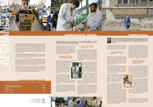 Les centres d`adaptation physique du CICR en Afghanistan