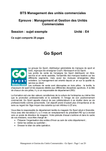 MGUC - Exemple Go Sport