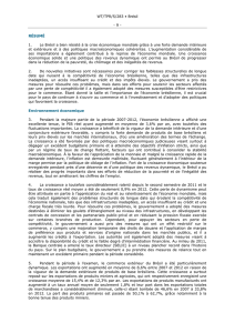 WT/TPR/S/283 • Brésil - 9 - RÉSUMÉ 1. Le Brésil a bien résisté à la