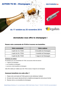 ACTION TS 90 « Champagne » du 17 octobre au 25
