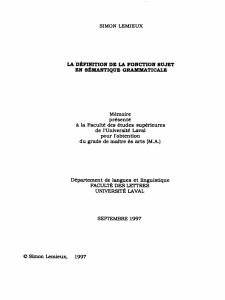 Département de langues et linguistique