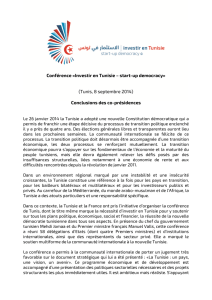 Conférence «Investir en Tunisie – start