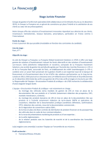 Stage Juriste Financier - La Française Global Investment Solutions