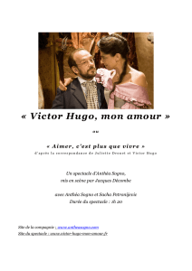 « Victor Hugo, mon amour »