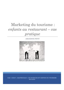 Travaux Pratiques « Marketing du tourisme