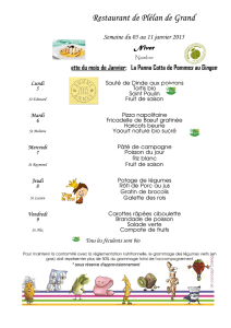 Menu janvier-mars 2015