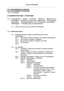 XXI. ECONOMIE