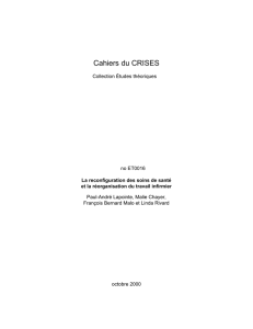 Cahiers du CRISES - Crises-UQAM