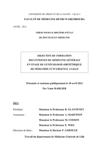 faculté de médecine henri warembourg objectifs de formation des