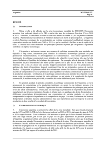 RÉSUMÉ 1) 1. Même si elle a été affectée par la crise économique