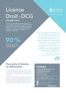 Licence Droit - DCG