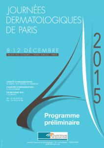 Programme préliminaire