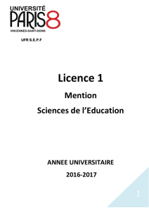 Licence 1 - (SEPF)
