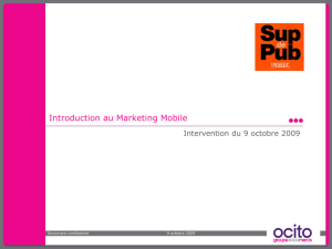 Introduction au Marketing Mobile