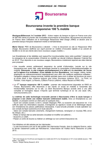 03/10/13 - Boursorama invente la première banque responsive 100