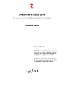 (Dossier presse universit\351)