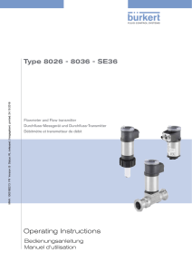 Operating Instructions Type 8026 - 8036 - SE36