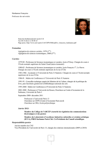 CV de Françoise Benhamou