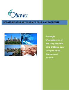 STRATÉGIE DES PARTENARIATS POUR LA PROSPÉRITÉ