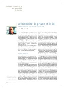 Le bipolaire, la prison et la loi