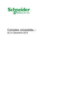 2013 Comptes consolidés - Info