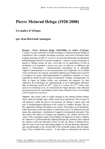 Pierre Meinrad Hebga - Quest: An African Journal of Philosophy