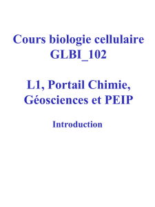 Cours biologie cellulaire Deug SV1
